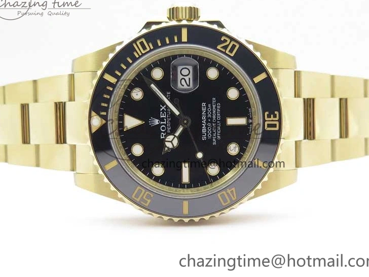 MiroTime 0113 Submariner 41mm 126613 LN YG BP Maker Best Edition Black Dial on YG Bracelet OnTrend 2573